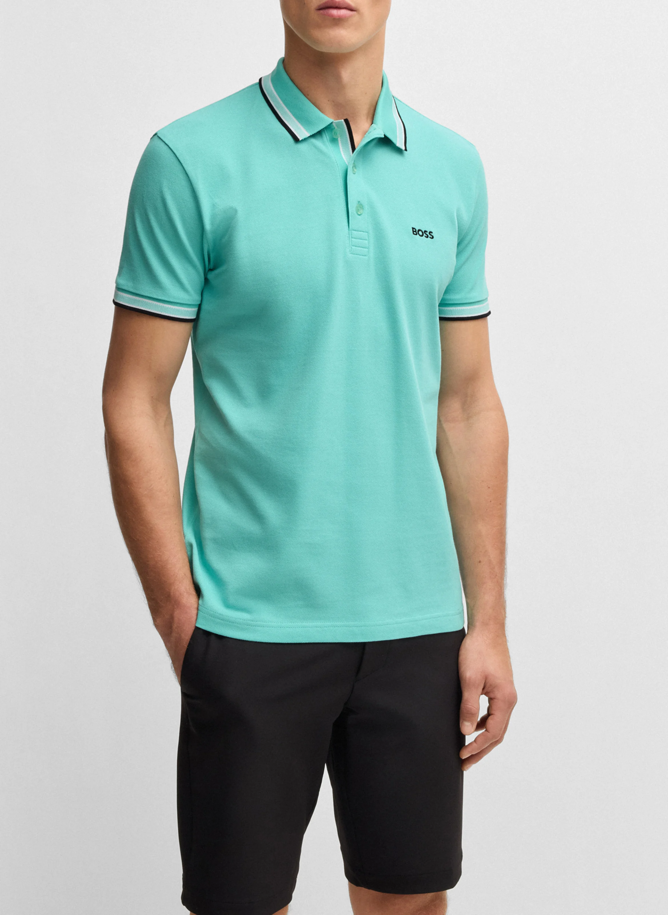 Polo regular fit en coton | Kaki