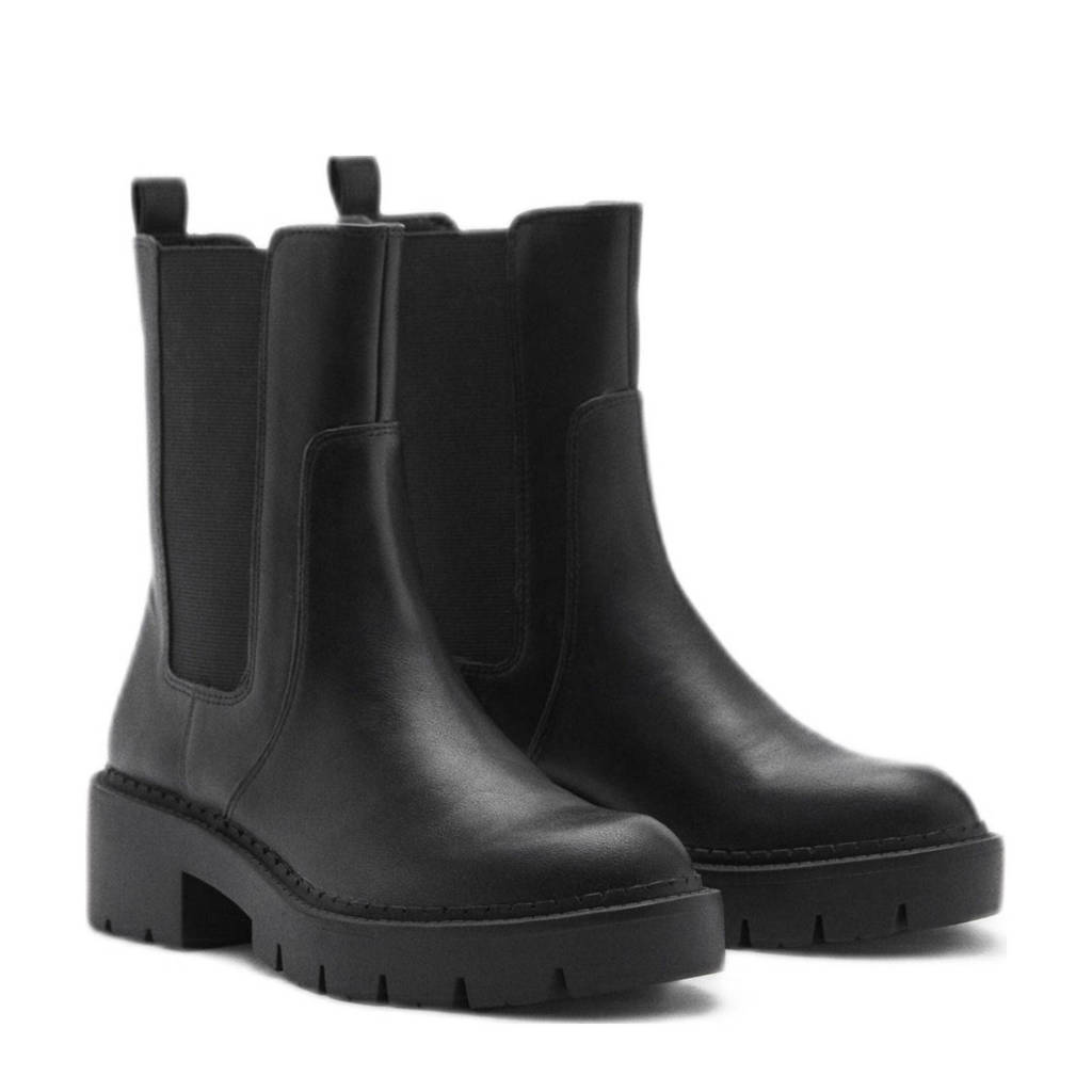 chunky chelsea boots zwart