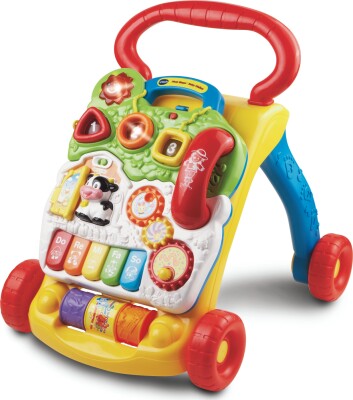 Vtech - Baby Barnets Første Gåvogn - Dansk