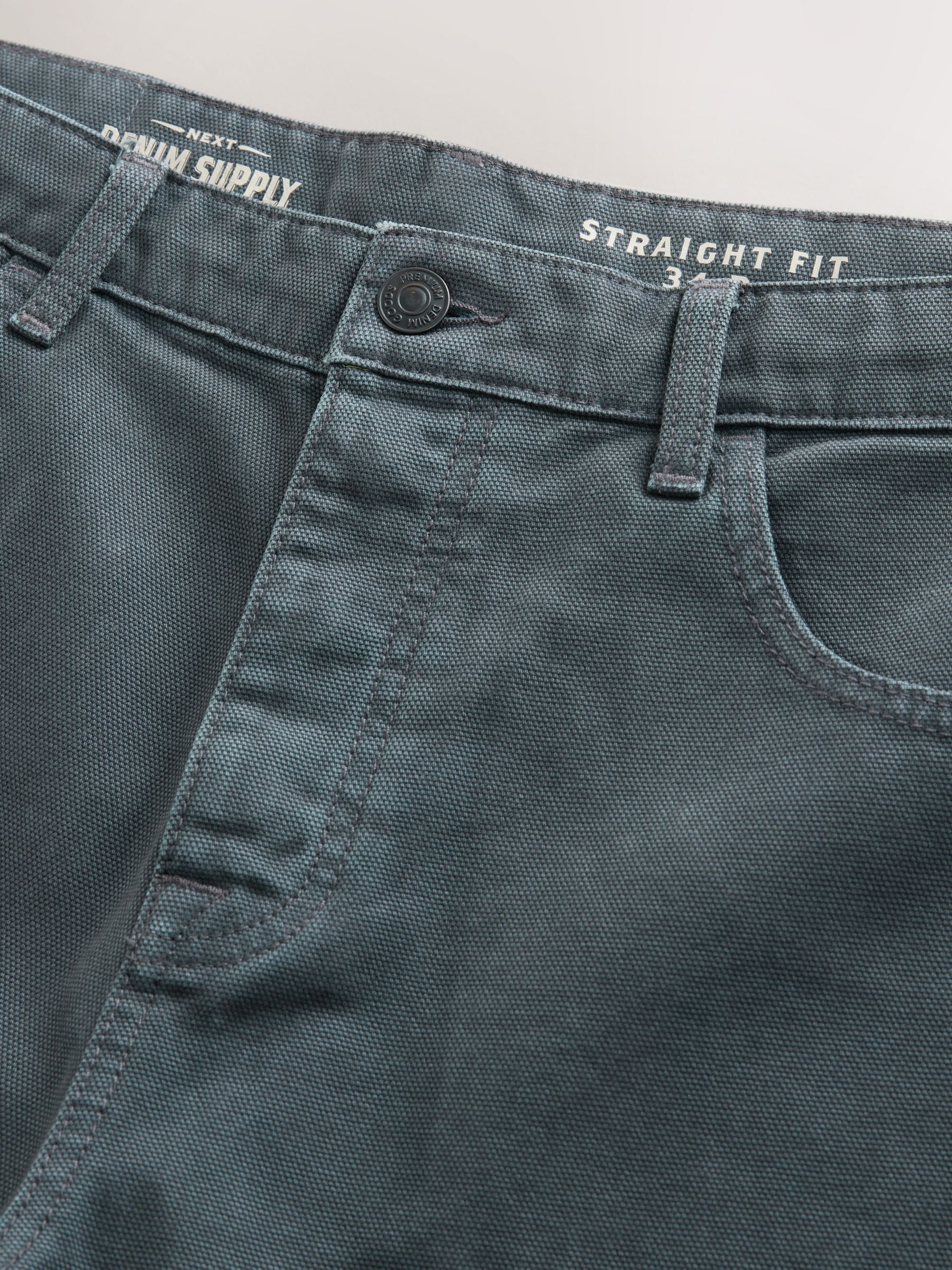 Blauw - Canvas denim jeans