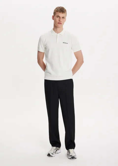 Polo met knoopsluiting off-white (WIT.O)