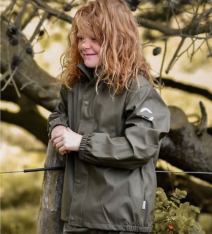 Mikk-Line Regnt?j - Recycled - PU - Dusty Olive