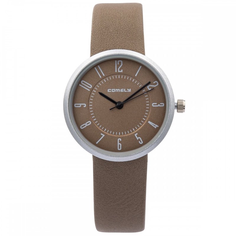Montre Femme COMELY bracelet Cuir Marron