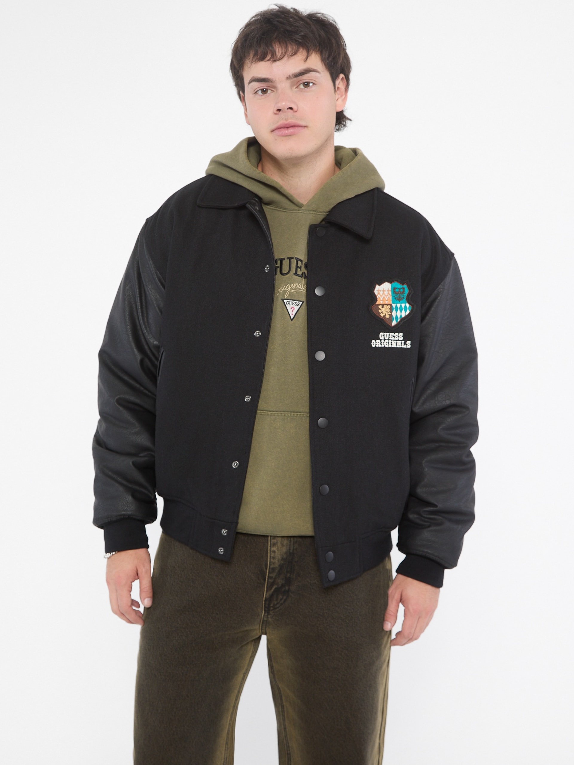 Jaqueta universitária GUESS Originals Crest