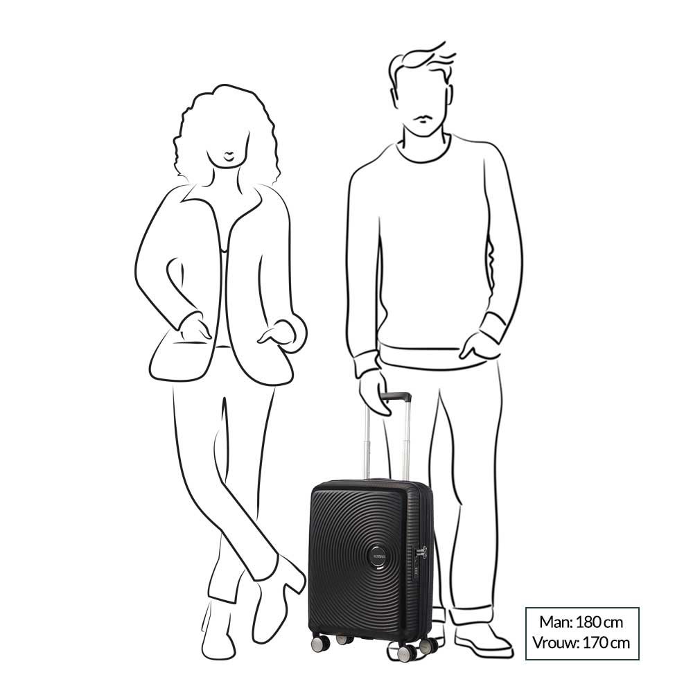 American Tourister Soundbox Spinner 55 Expandable bass black