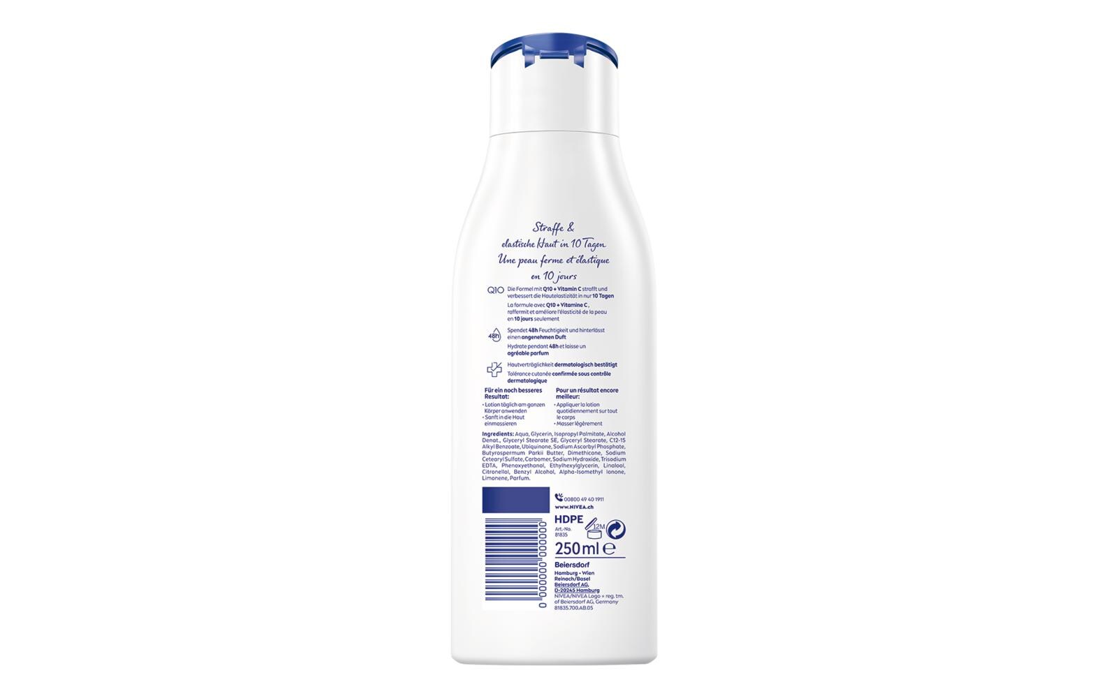 Körperlotion Q10 250 mlSchnell einziehend und straffend