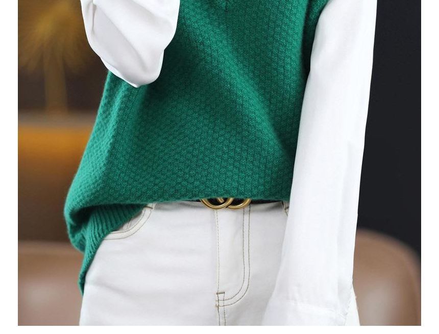 Maple Fair - V-hals effen vest