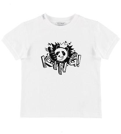 Dolce & Gabbana T-Shirt - Weiß m. Panda