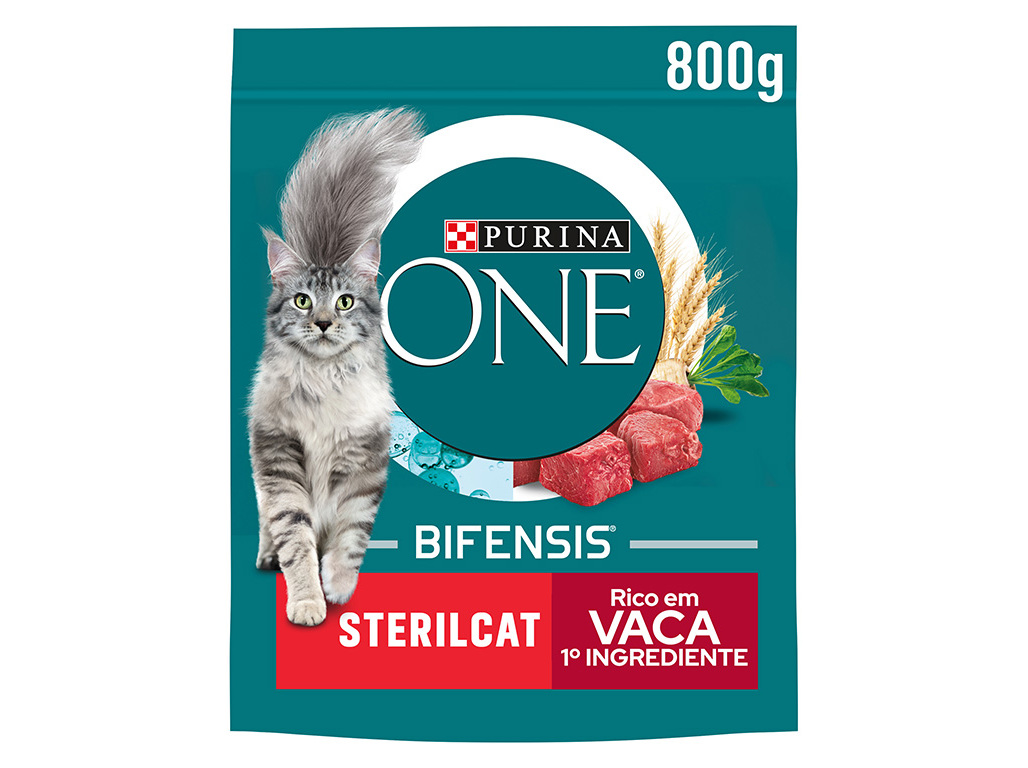 RAÇÃO PARA GATO PURINA ONE ESTERILIZADA COM VACA 800G
