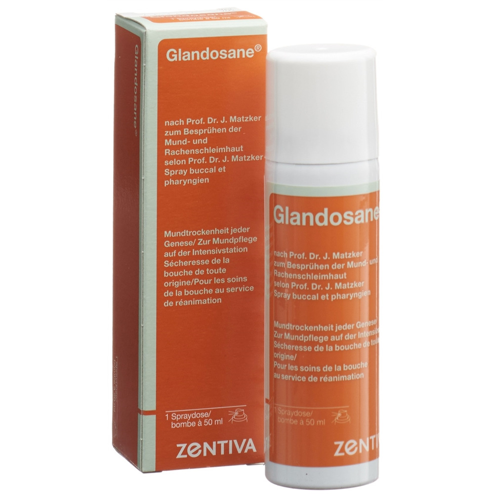 Glandosane Spray neutral Aeros Spr 50 ml<br>50 ml, Aerosol Spray, Spray zur Anwendung in der Mundhöhle, Lösung, neutral