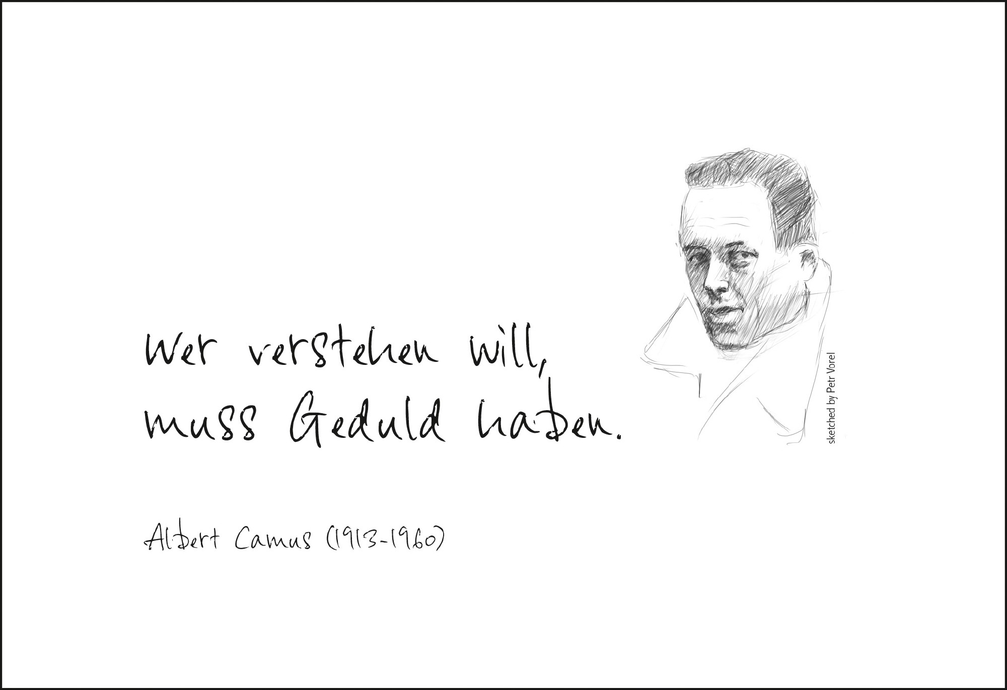 Postkarte 'Wer verstehen will, muss...' günstig bestellen