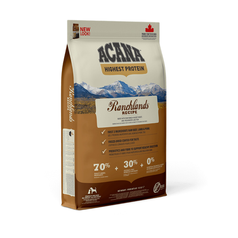 Acana Hondenvoer Highest Protein Ranchland11,4 kg