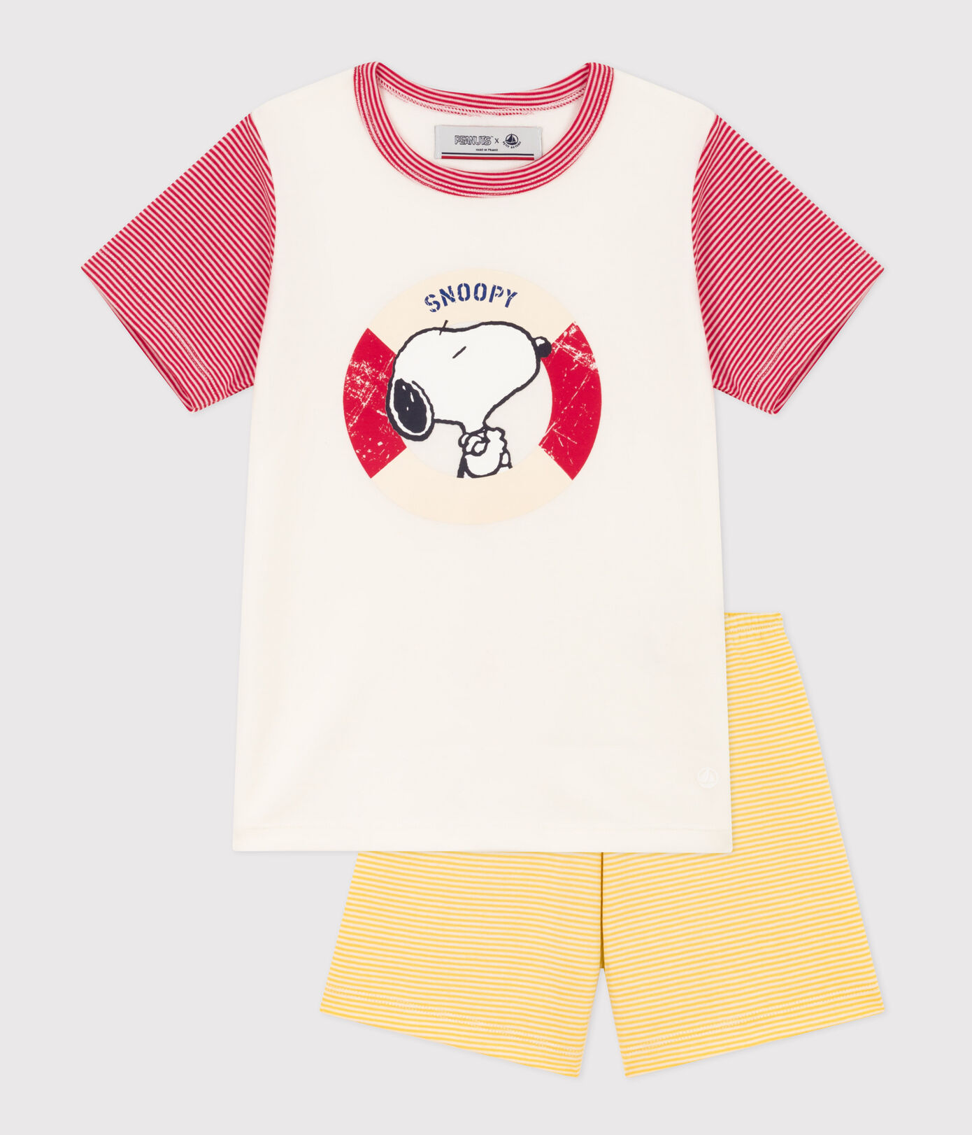 Pyjacourt Petit Bateau X Snoopy petite fille/petit garçon en coton