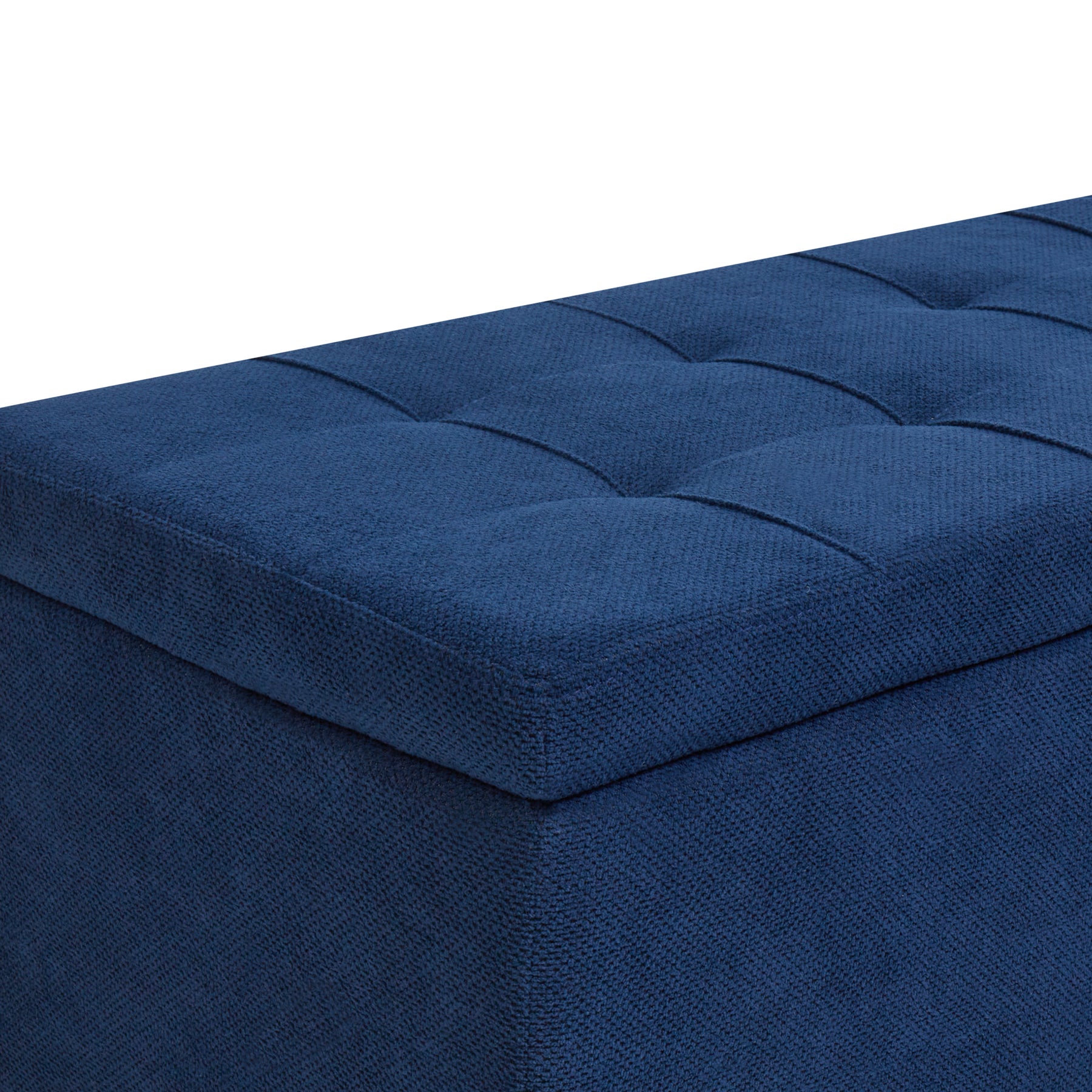 Beliani - OREM - Hocker - Marineblauw - Polyester