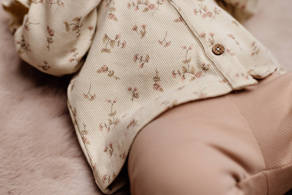 LEVV baby gebloemde blouse JAIMIE ecru/beige