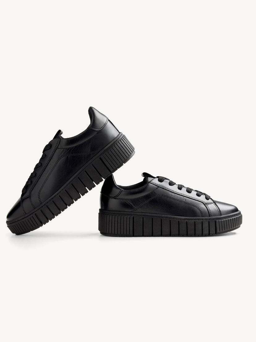 Leren Sneaker - zwart
