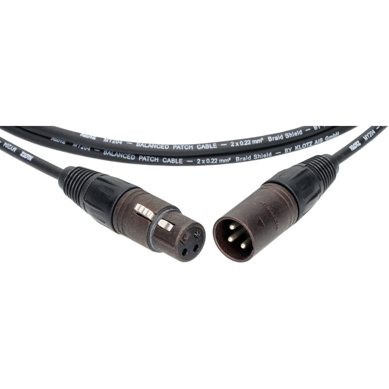 Klotz B-2 B2FM1N0060 audiokabel Neutrik XLR 3p male - XLR 3p female 0.6m