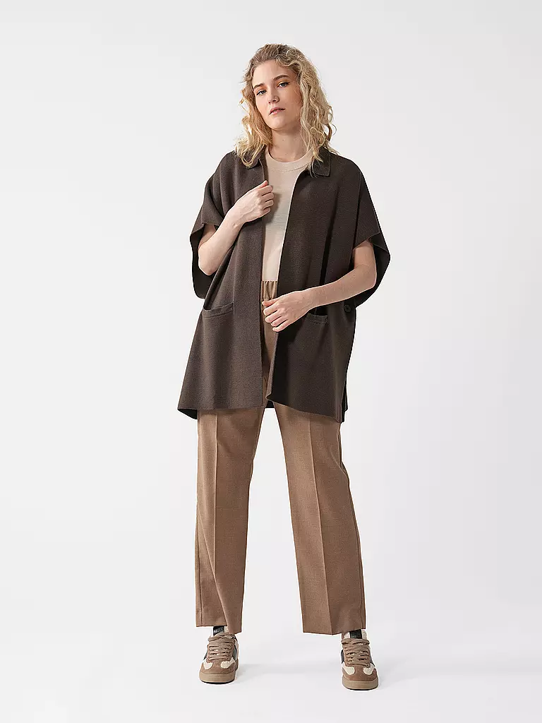 SOMEDAY Poncho - Cape BOLESI olive
