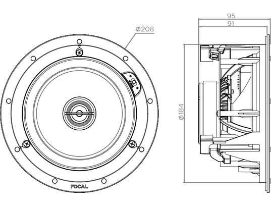 FOCAL - Enceinte encastrable 100ICW6
