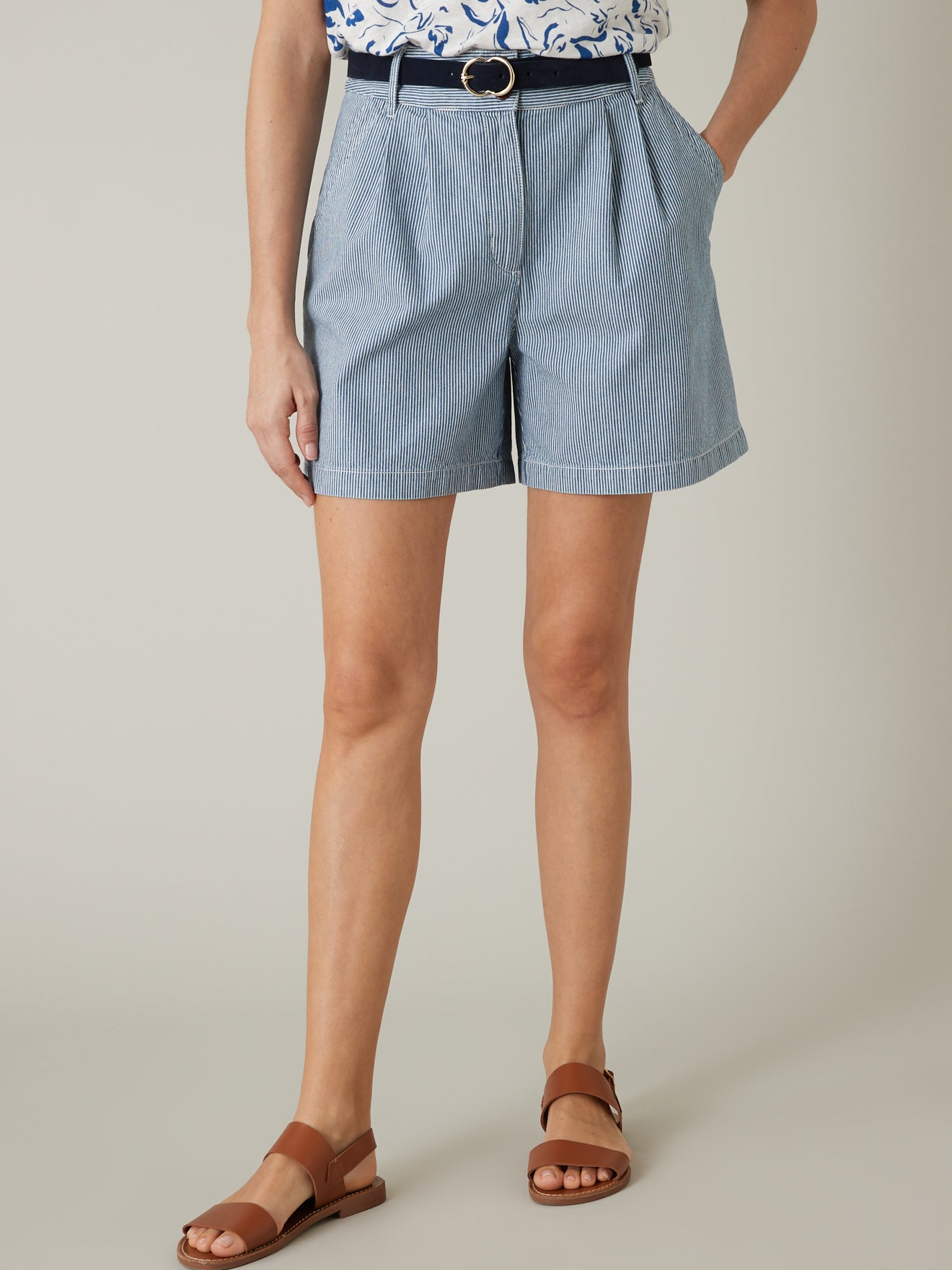 Short cargo rayé femme - Collection Hickory Stripes