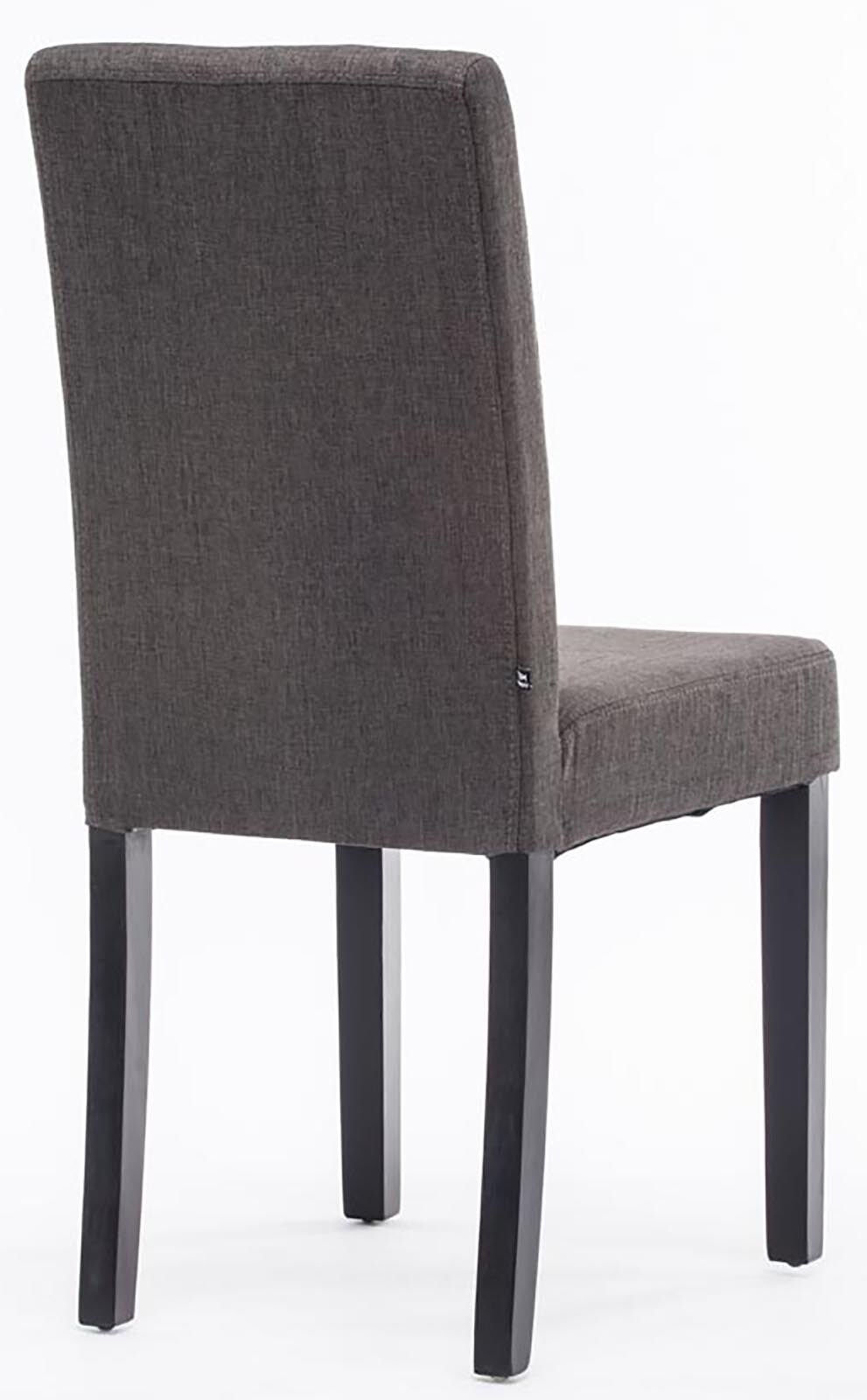 CLP Esszimmerstuhl Ina mit Holzgestell und Stoffbezug I Lehnstuhl mit einer Sitzhöhe von 47 cm I Polsterstuhl mit hoher Rückenlehne