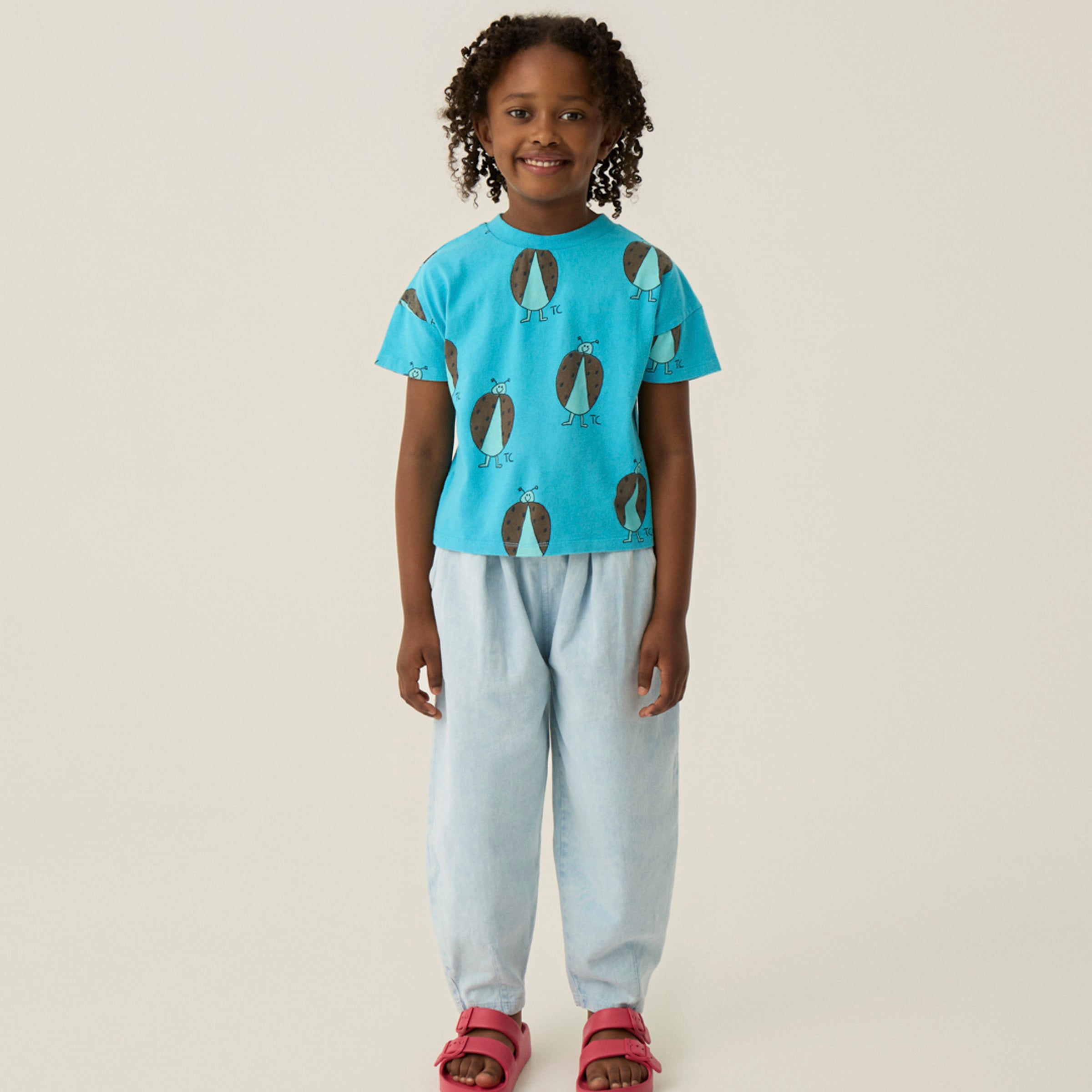 T-Shirt Ladybug Allover Blue