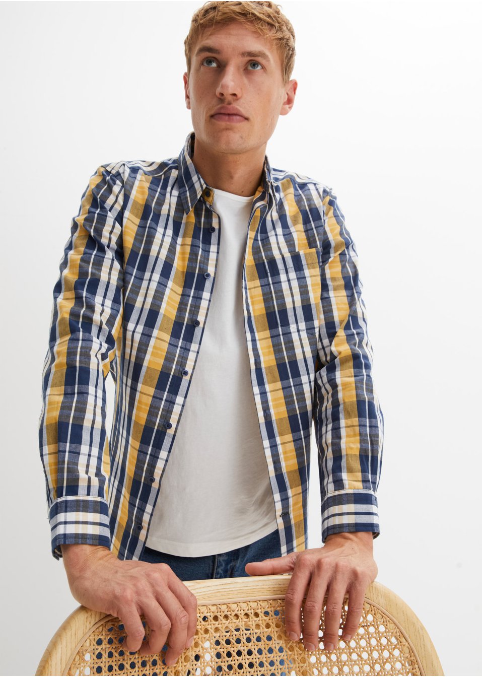 Chemise manches longues coupe confort