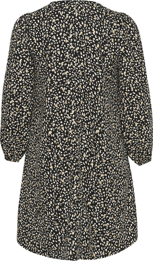 Kaffe Curve KCmalena Dress Black/white/gold print