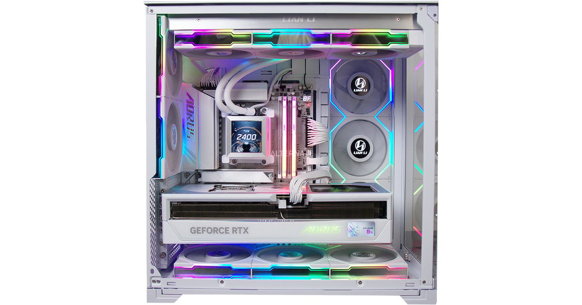 ALTERNATEThunderstorm Xtreme Ryzen 9 – RTX 5090 White gaming pc  (Wit | R9 9950X3D | RTX 5090 | 64 GB | 4 TB SSD)