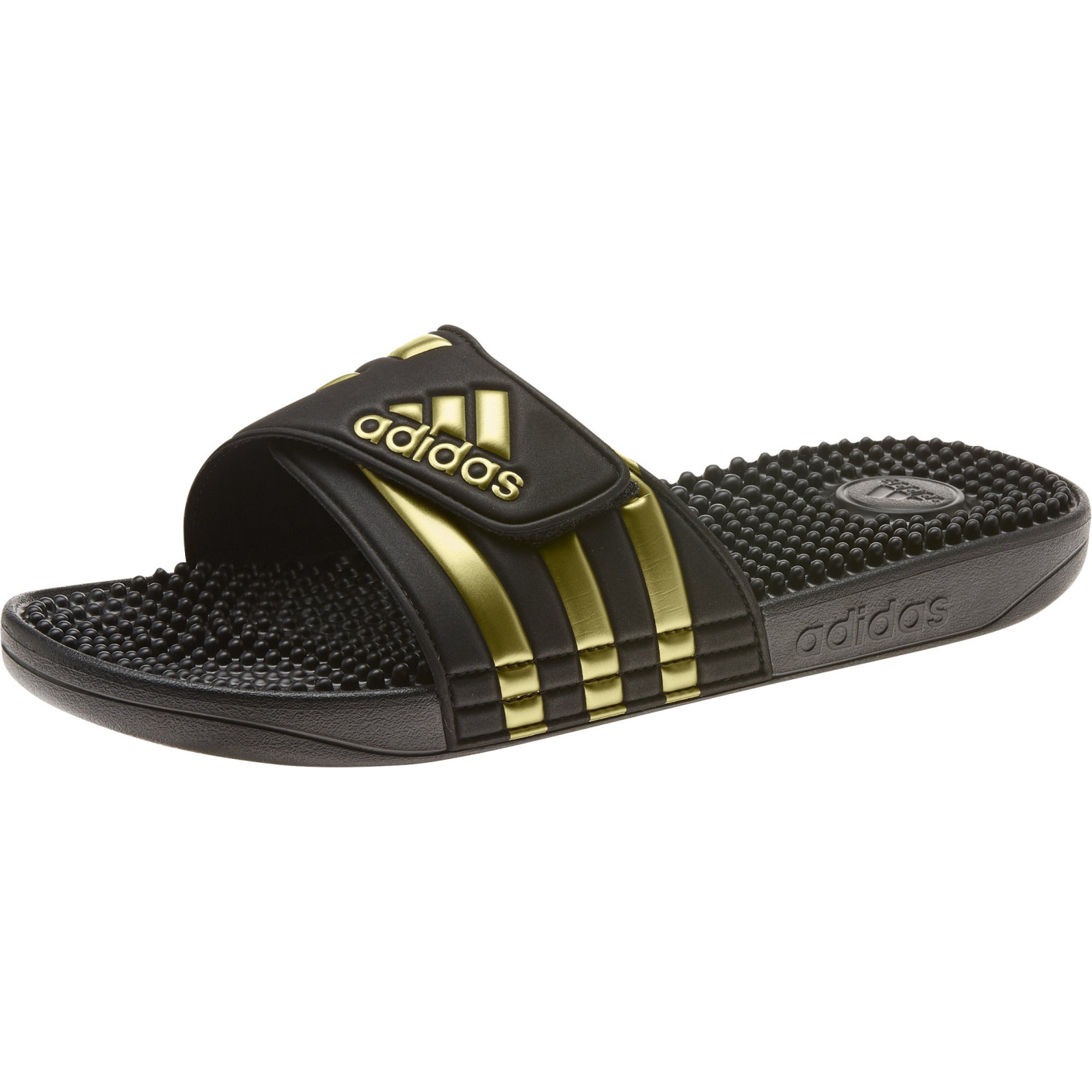 Adidas Adissage Slippers Zwart Goud