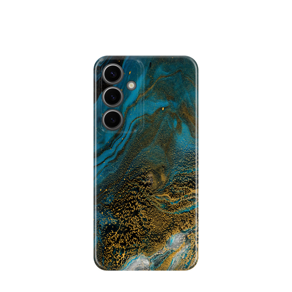Samsung Galaxy S24 Plus Kunststoff Hülle Ozeangold - Blau