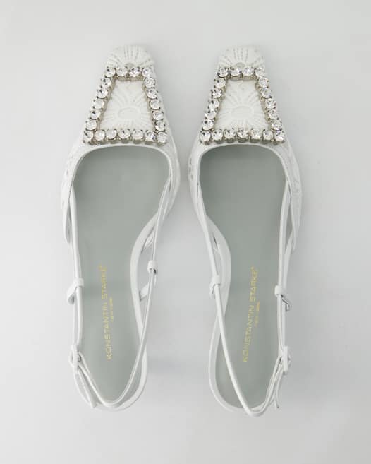 Konstantin Starke Vittoria Slingpumps in Weiß