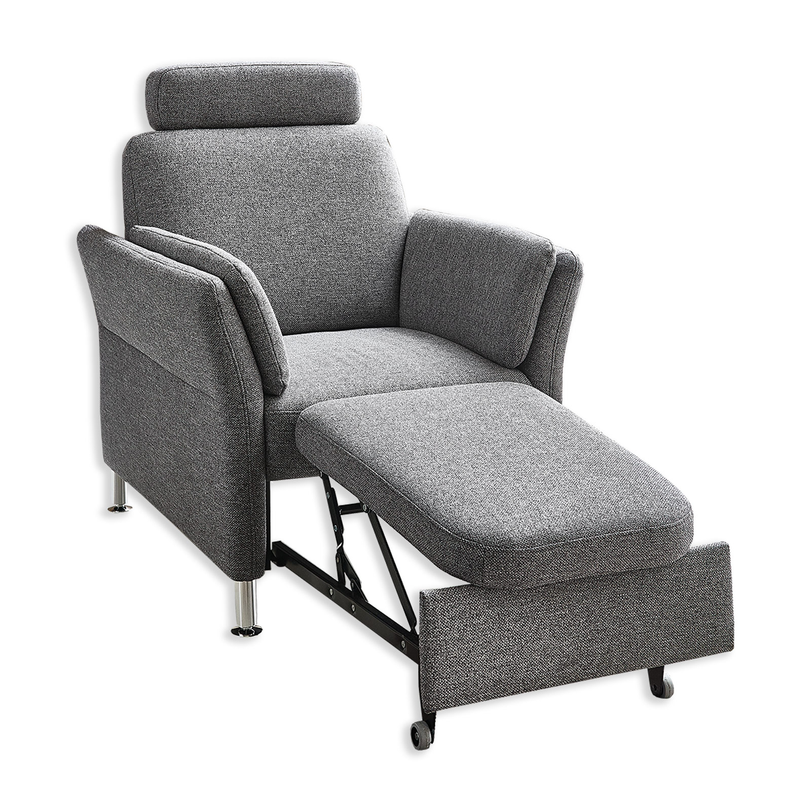 Sessel - grau - Flachgewebe