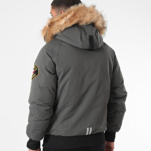 Blouson Capuche Fourrure Abelli 2.0 4075447 Gris Anthracite
