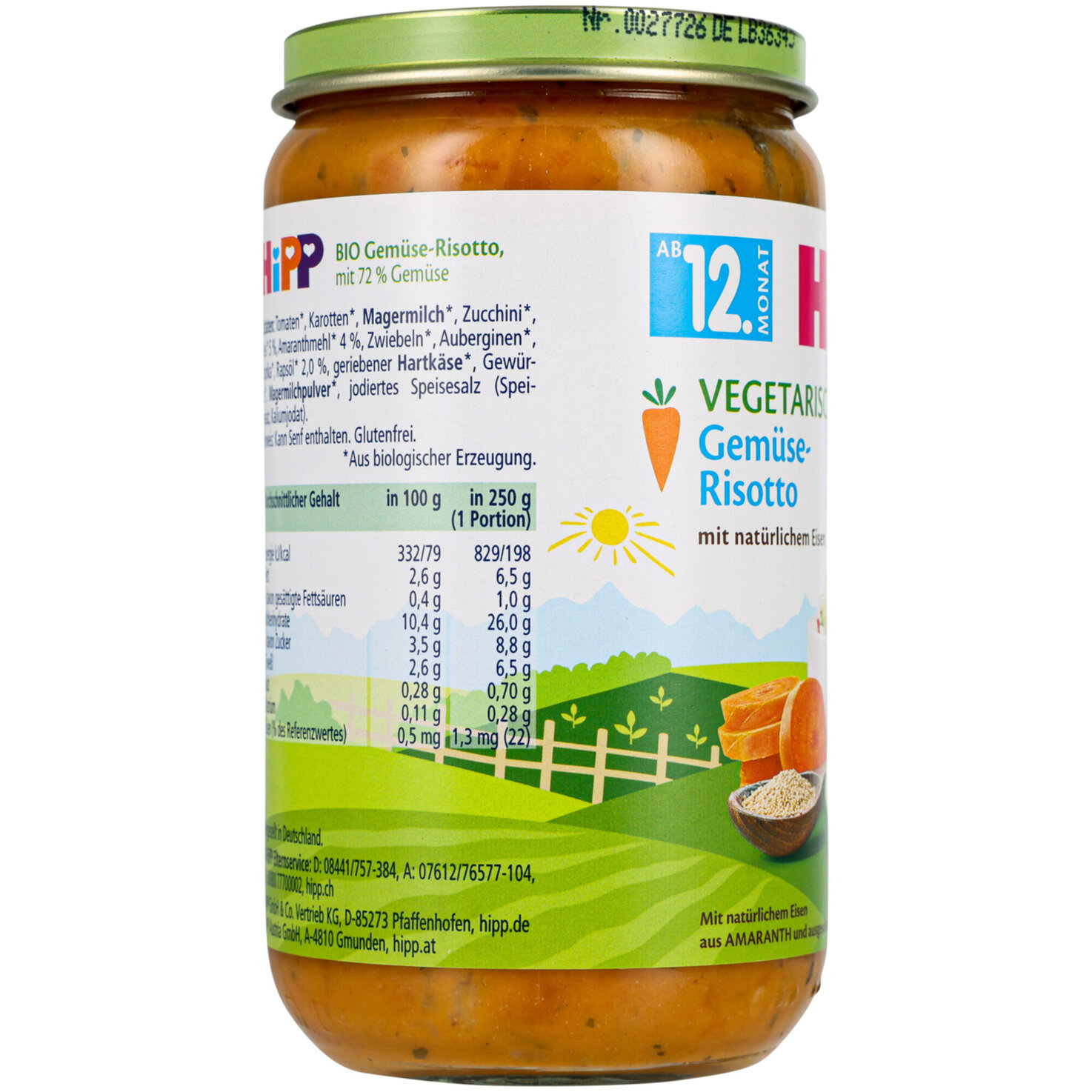 Hipp Gemüserisotto 12+ Monate