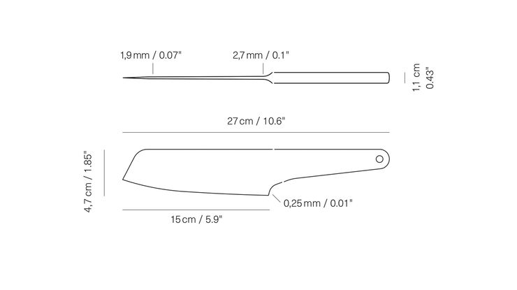 Veark SK15 - Santoku knife - Drop Forged
