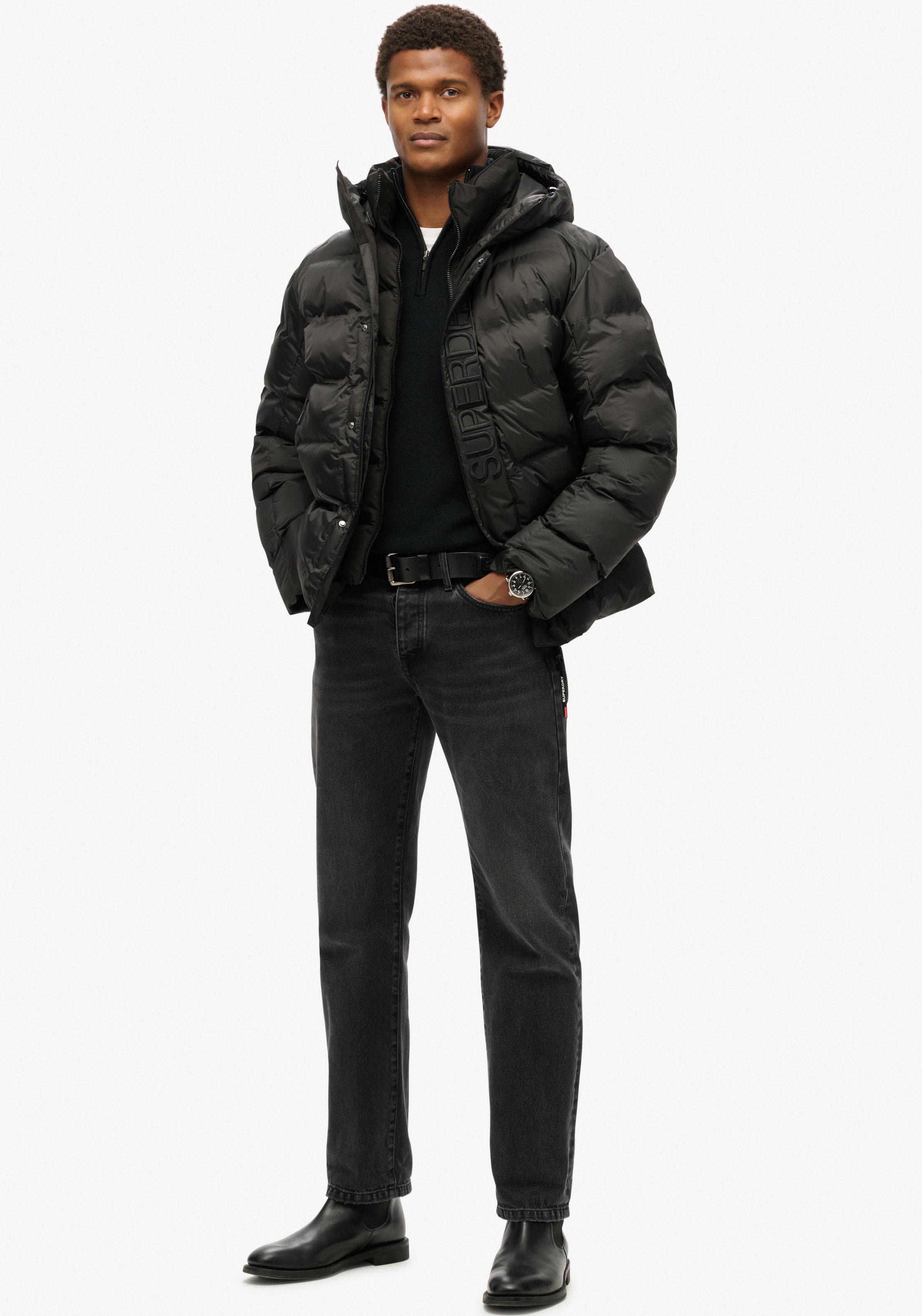 Superdry Steppjacke »Hooded City Graphic Puffer Jkt«