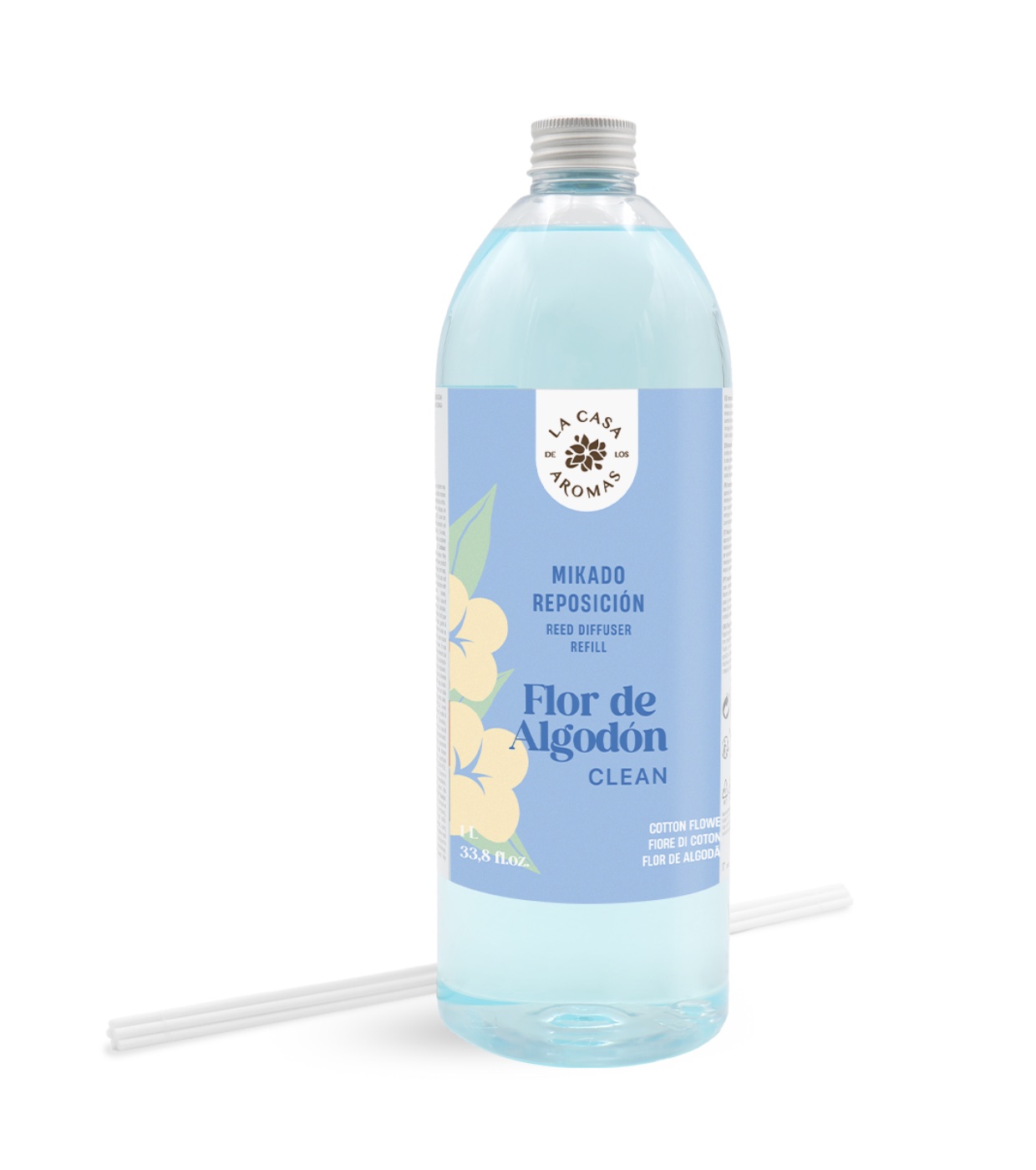 La Casa de los Aromas - Refil de ambientador Mikado 1L - Algodão