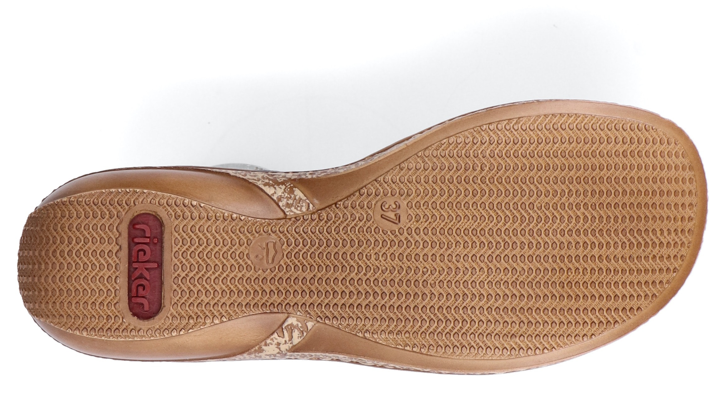 Rieker Riemchensandale  , Sommerschuh, Sandalette, Keilabsatz, mit Zierperlen besetzt