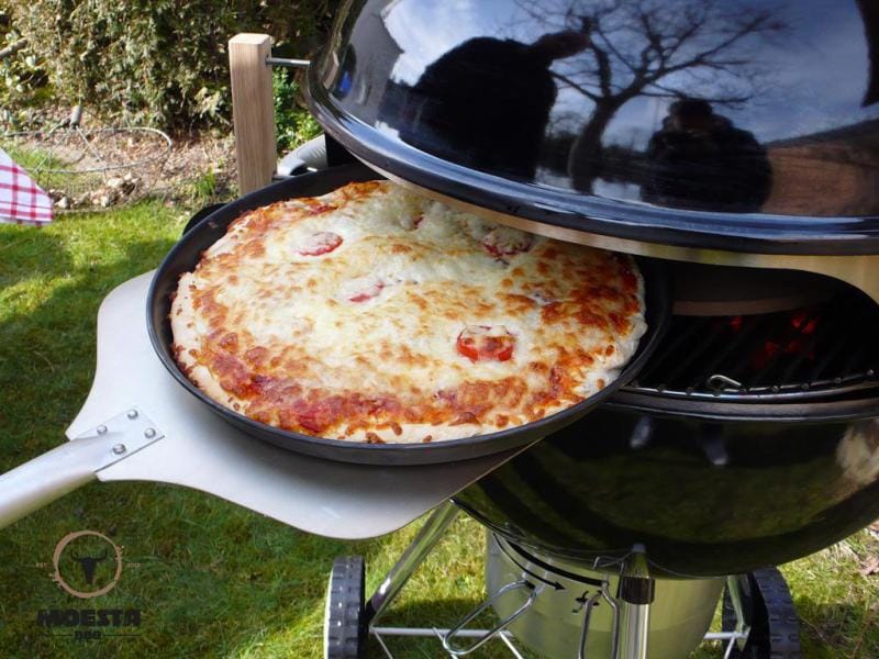 Moesta BBQ Pizzaschaufel 66 cm Silber Pizzaschieber aus Aluminium