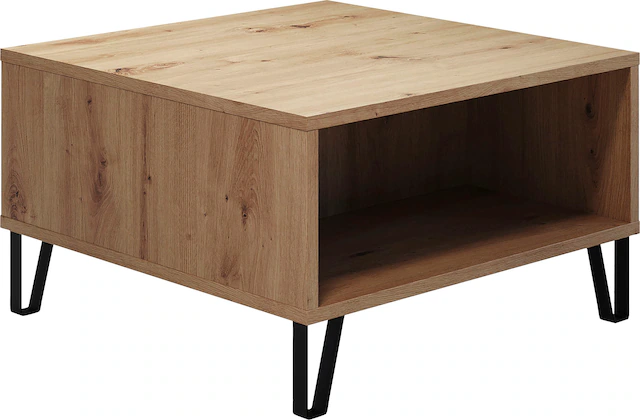 PLACES OF STYLE Couchtisch »Tarragona« Couchtisch mit 2 offenen Fächern - (B/T/H) 60/60/37 cm