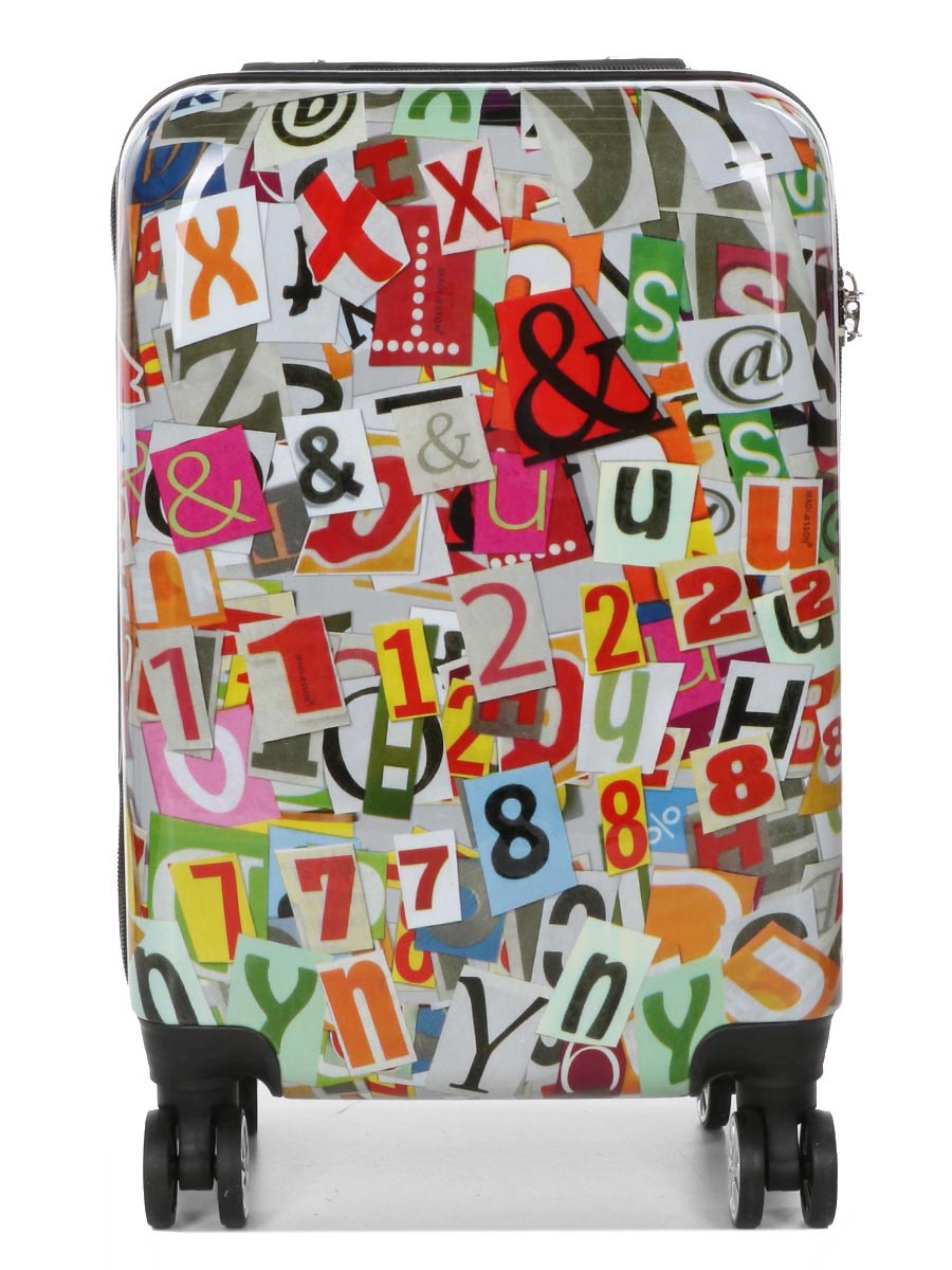 Valise Madisson Newspaper Letters 55 cm