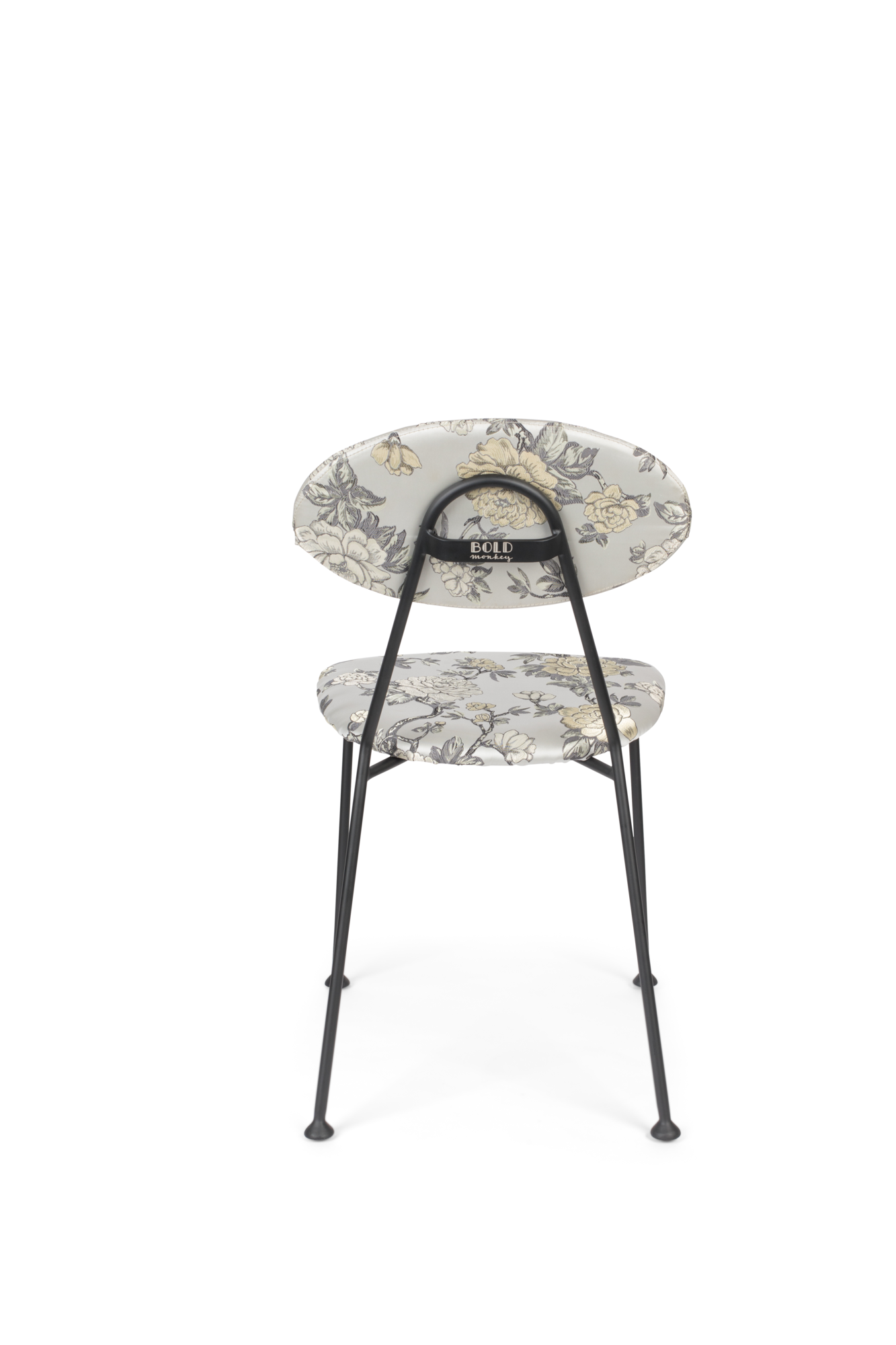 Bold Monkey stoel Kiss the Froggy bloemen print