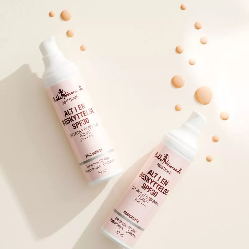Pudderdåserne Alt I En Beskyttelse SPF 30 50 ml
