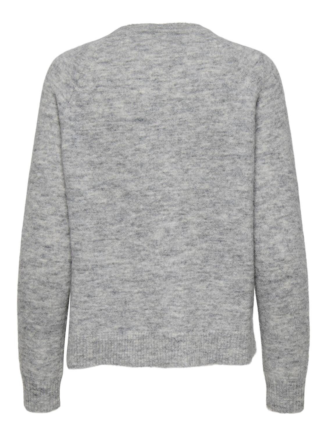 ONLALLISON Strickjacke Light Grey Melange
