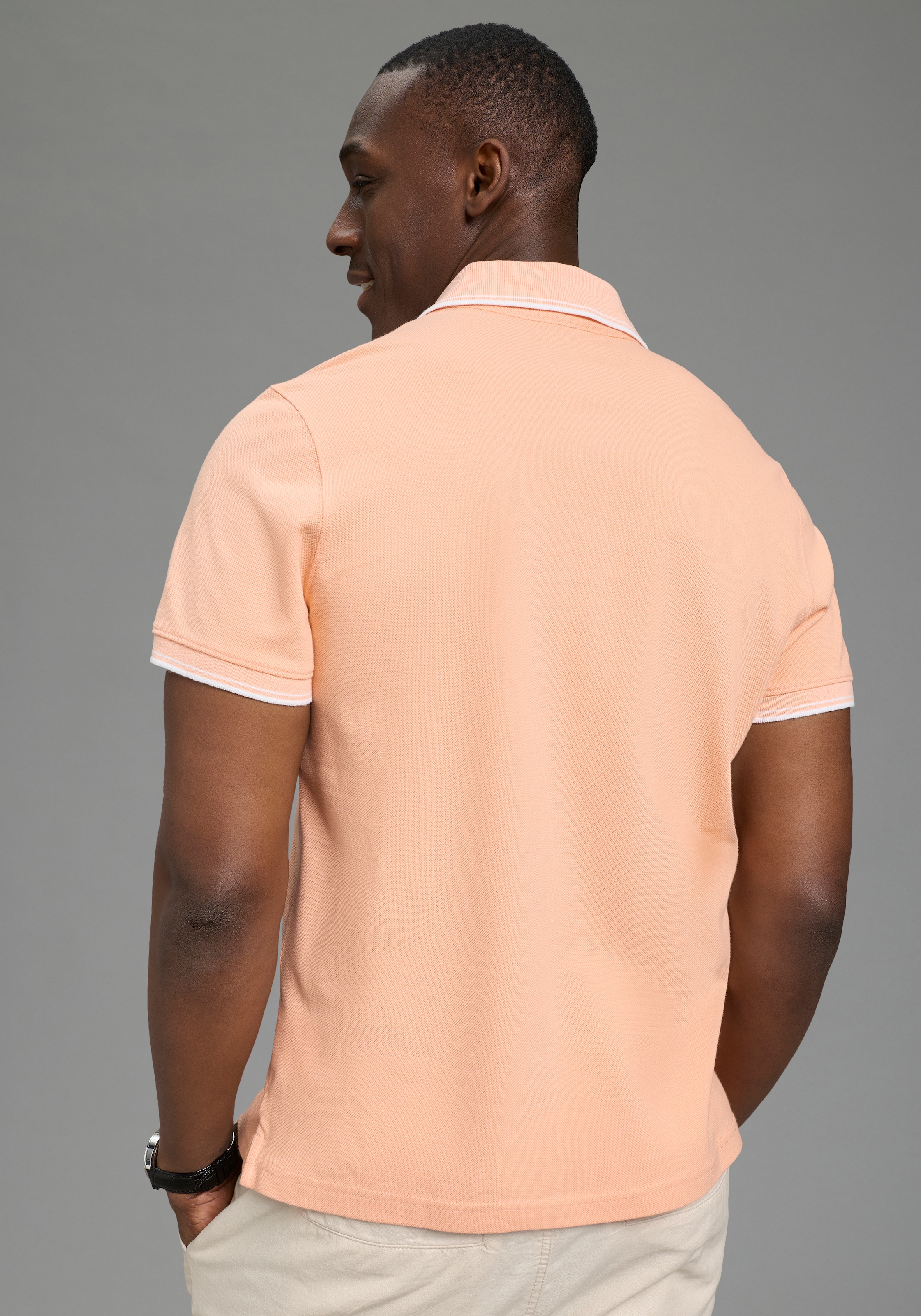DELMAO Poloshirt Kurzarm,  lockere Passform,  Polokragen,  für Tennis oder Golf