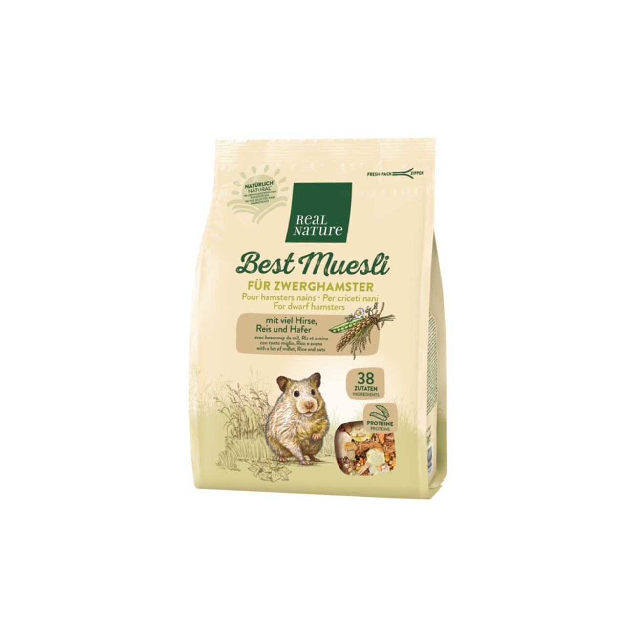 REAL NATURE „Best Muesli“ für Zwerghamster 500g