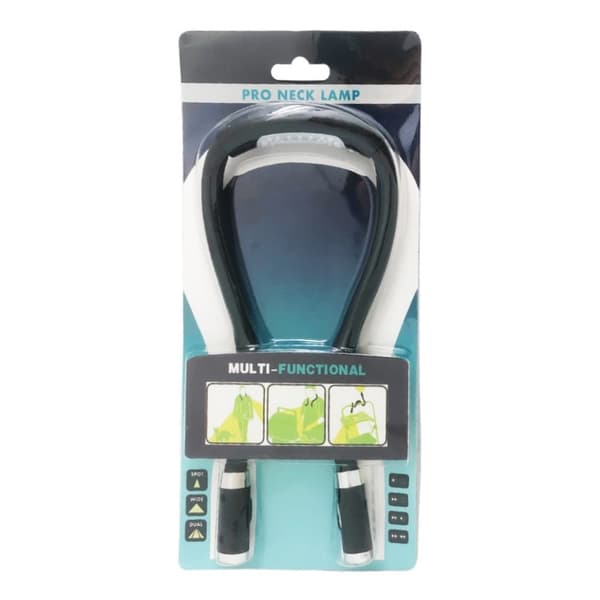 Nakke lampe LED leselampe - Svart