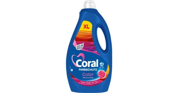 Coral Flüssig-Waschmittel Optimal Color 50 Waschgänge