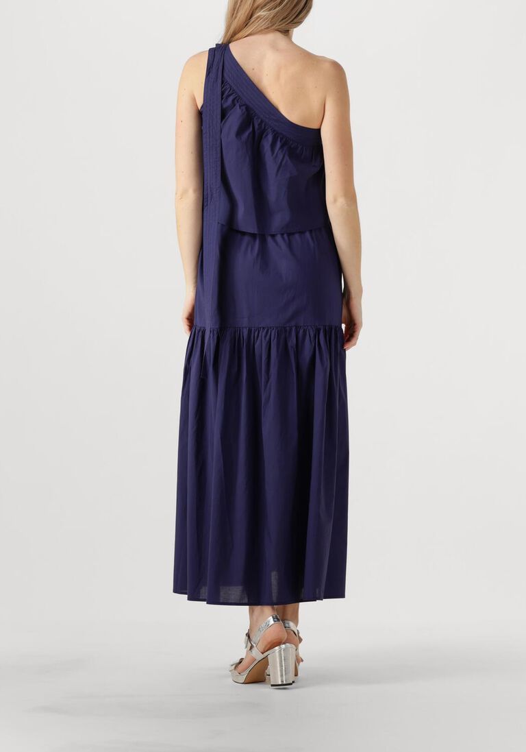 donkerblauwe vanessa bruno maxi jurk cora